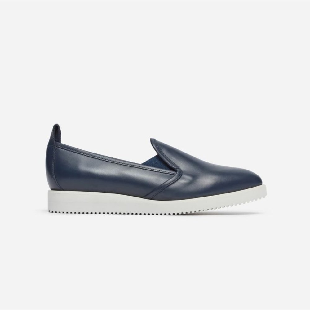 Everlane Navy Blue Slip-On Sneakers - Picture 2 of 10